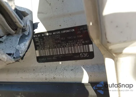 2020 Mitsubishi Eclipse Cross Se/Sel z USA, uszkodzony, nr VIN JA4AT5AA2LZ005825